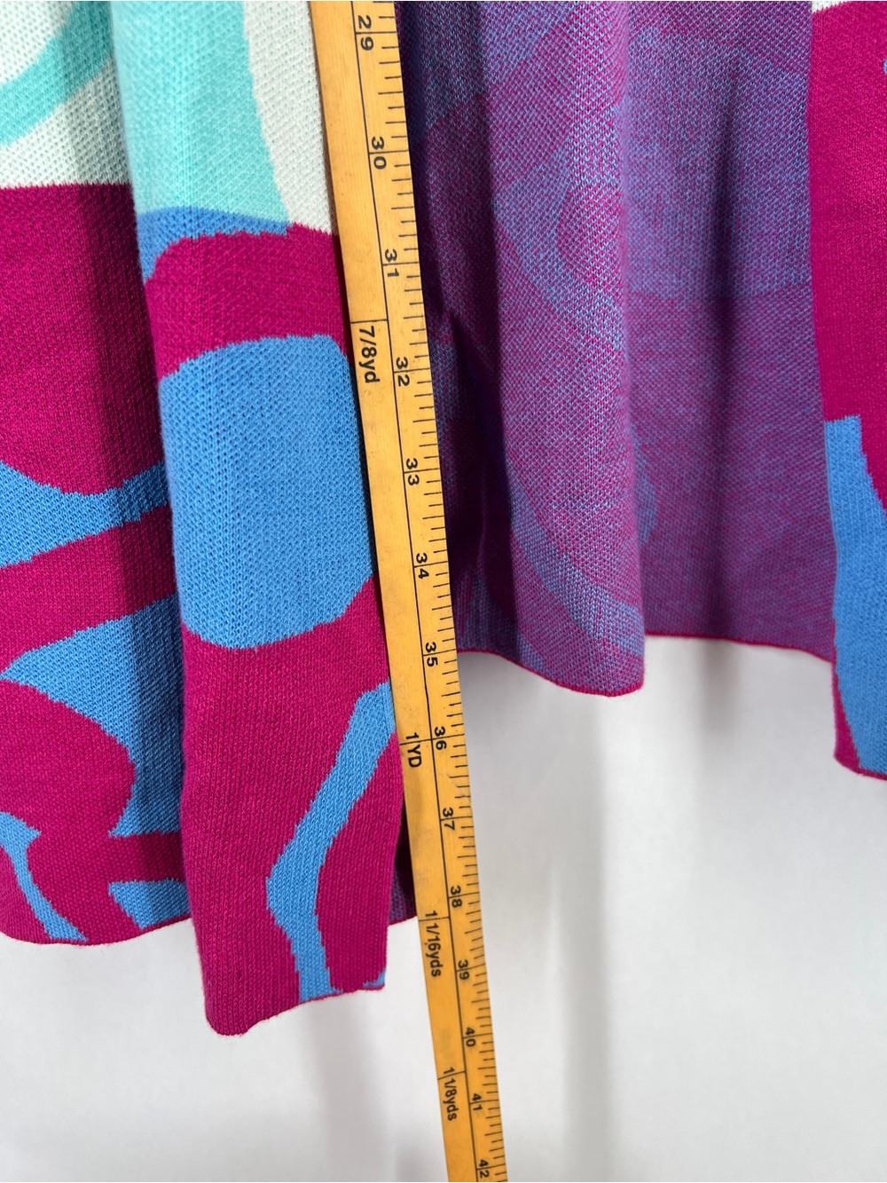 Soft Surroundings Color Burst Cardigan 2X Multicolor Abstract Longline - Picture 11 of 13